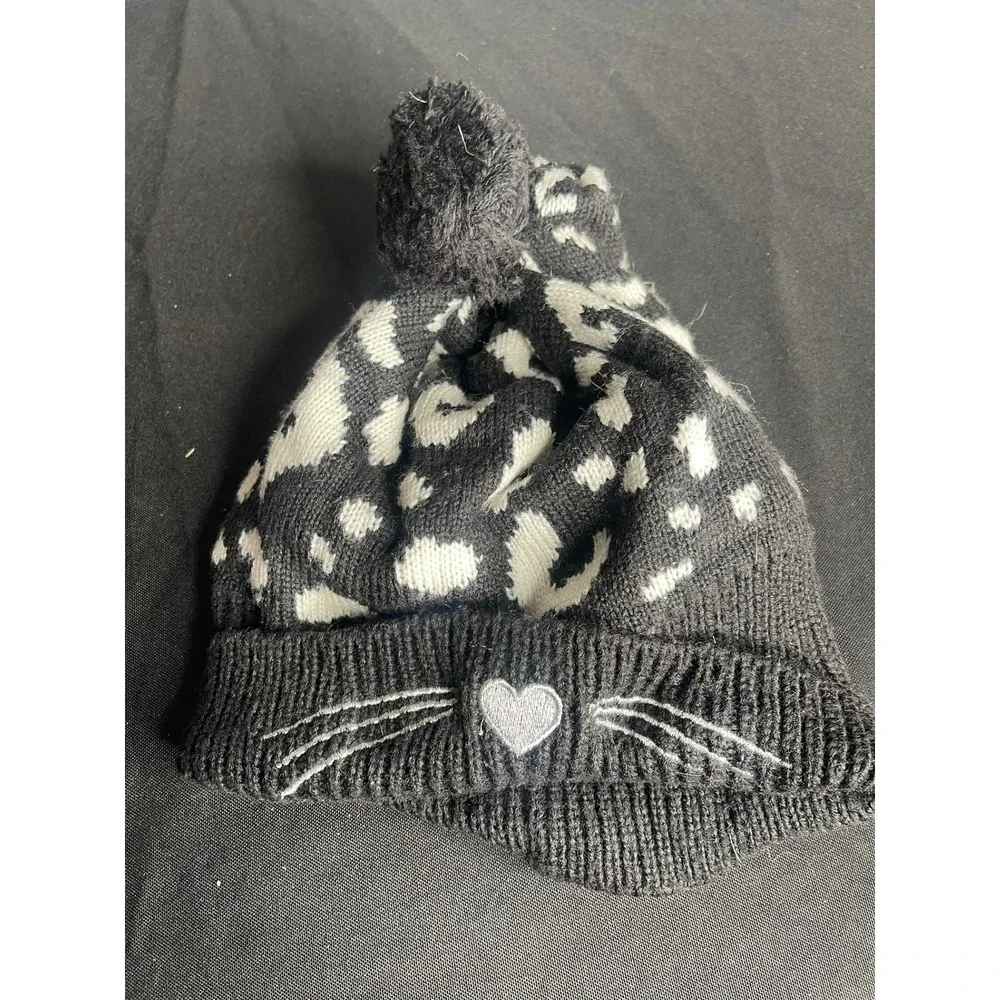 Girls Beanie Hat Lot 3pc My Little Pony Unicorn Cat Pom Pom Winter Knit One Size